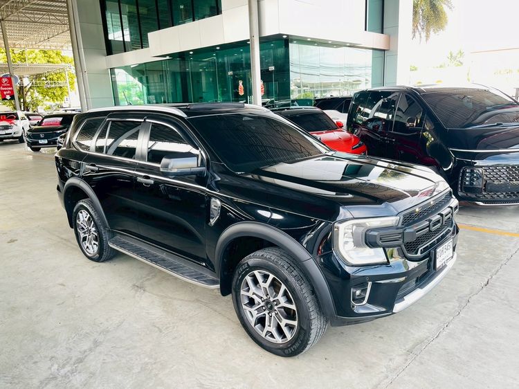 Ford Everest 2023 2.0 Titanium Plus Utility-car ดีเซล ไม่ติดแก๊ส เกียร์อัตโนมัติ ดำ รูปที่ 2