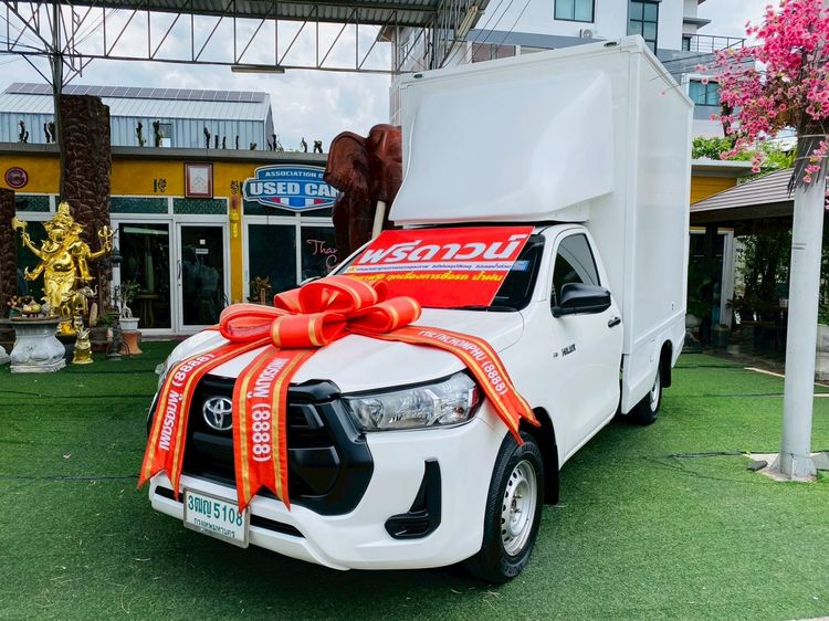 Toyota Hilux Revo 2021 2.4 Entry Pickup ดีเซล ไม่ติดแก๊ส เกียร์ธรรมดา ขาว รูปที่ 2