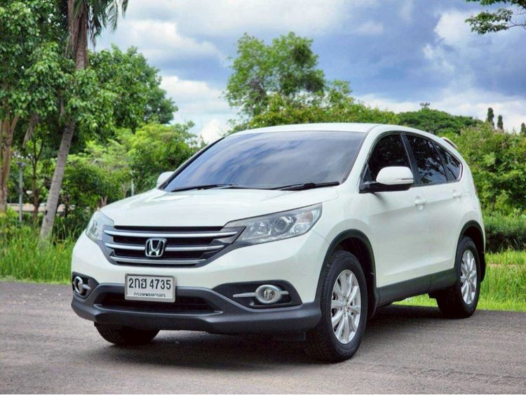 Honda CR-V 2013 2.4 S Utility-car เบนซิน ไม่ติดแก๊ส เกียร์อัตโนมัติ ขาว รูปที่ 3