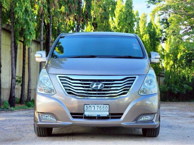 Hyundai H-1 2014 2.5 GRAND STAREX Van ดีเซล ไม่ติดแก๊ส เกียร์อัตโนมัติ บรอนซ์ทอง รูปที่ 2