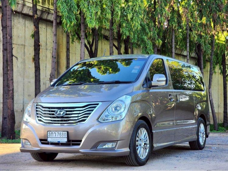 Hyundai H-1 2014 2.5 GRAND STAREX Van ดีเซล ไม่ติดแก๊ส เกียร์อัตโนมัติ บรอนซ์ทอง รูปที่ 3