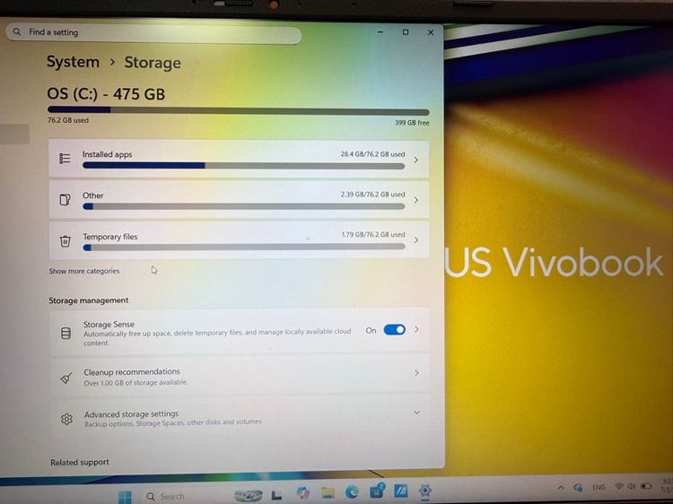 💻 ASUS Vivobook 15 รุ่น X1504VA 13th Gen Intel Core i3-1315U ✨ เครื่องสวย ใช้งานน้อย พร้อมใช้งาน รูปที่ 3