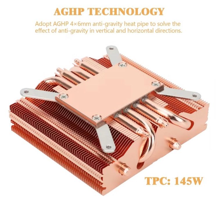 AXP90-47 Full Copper ฮีตซิงก์ Low Profile ระบายความร้อนแรงเกินตัว สำหรับสาย ITX รูปที่ 5
