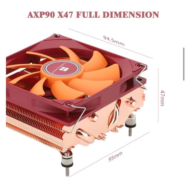 AXP90-47 Full Copper ฮีตซิงก์ Low Profile ระบายความร้อนแรงเกินตัว สำหรับสาย ITX รูปที่ 6