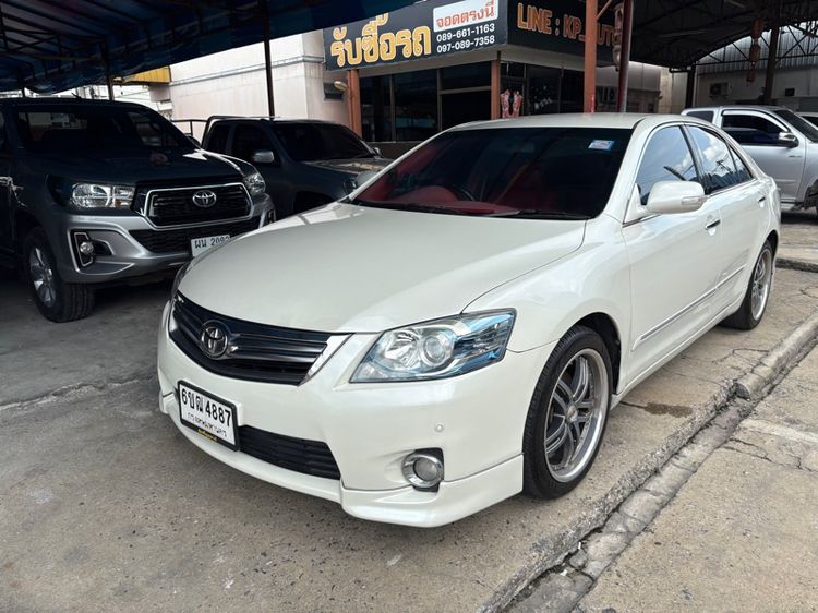 Toyota Camry 2010 2.4 Hybrid Sedan ไฮบริด ไม่ติดแก๊ส เกียร์อัตโนมัติ ขาว รูปที่ 2
