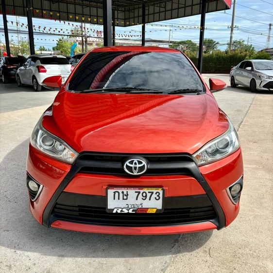 Toyota Yaris 2016 1.2 G Sedan เบนซิน ไม่ติดแก๊ส เกียร์อัตโนมัติ ส้ม รูปที่ 4