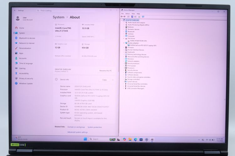 ACER PREDATOR HELIOS NEO 18 AI Core Ultra 9 275HX RTX5070Ti RAM32.1TB รูปที่ 2