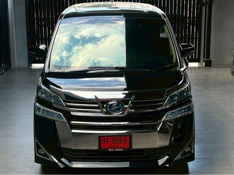 Toyota Vellfire 2018 2.5 Hybrid E-Four 4WD Utility-car Hybrid (Diesel) ไม่ติดแก๊ส เกียร์อัตโนมัติ ดำ รูปที่ 3