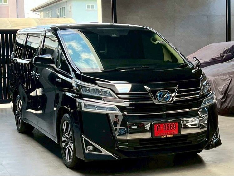 Toyota Vellfire 2018 2.5 Hybrid E-Four 4WD Utility-car Hybrid (Diesel) ไม่ติดแก๊ส เกียร์อัตโนมัติ ดำ รูปที่ 2