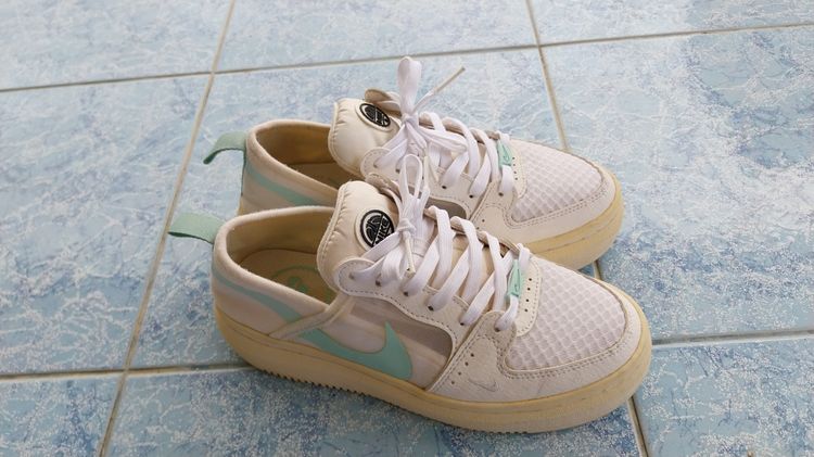 รองเท้าผ้าใบผู้หญิง Nike Court Vision Alta TXT สีขาวพาสเทลแท้ 100เปอร์เซนต์ รูปที่ 7
