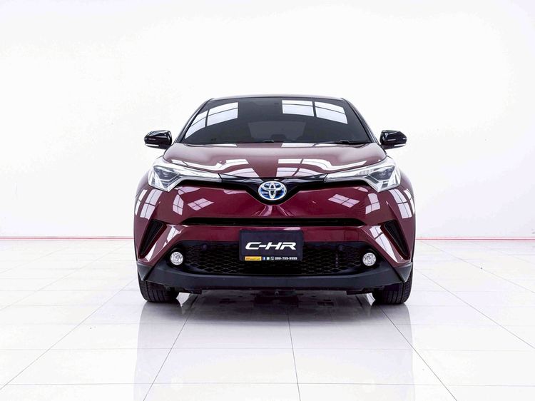 Toyota C-HR 2018 1.8 HV Mid Utility-car ไฮบริด ไม่ติดแก๊ส เกียร์อัตโนมัติ แดง รูปที่ 3