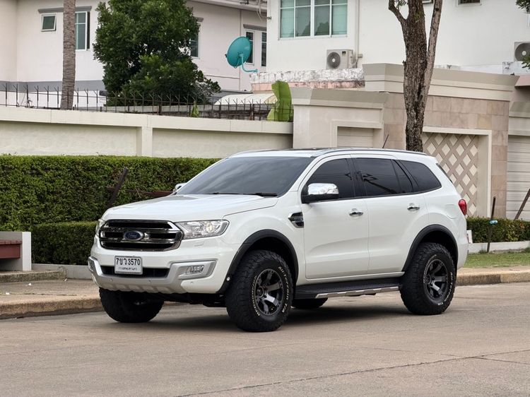 Ford Everest 2015 3.2 Titanium+ 4WD Utility-car ดีเซล ไม่ติดแก๊ส เกียร์อัตโนมัติ ขาว รูปที่ 2
