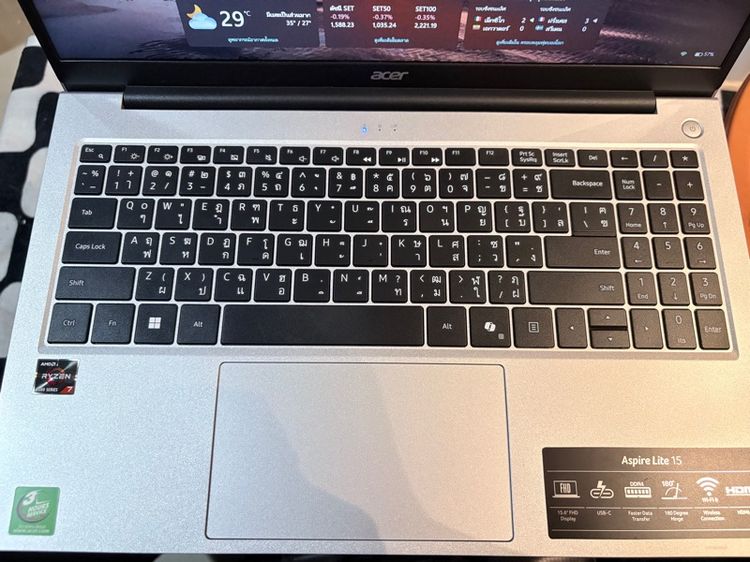 NOTEBOOK (โน้ตบุ๊ค) ACER ASPIRE LITE15 AL15-42P-R4PQ (LIGHT SILVER) รูปที่ 2