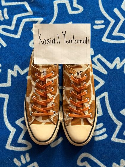 หลากสี ผ้าใบ รองเท้าผ้าใบ UK 7.5 | EU 41 1/3 | US 8 Converse All star low Giraffe Japan