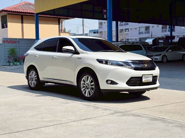 Toyota Harrier 2014 2.5 Hybrid E-Four 4WD Utility-car ไฮบริด ไม่ติดแก๊ส เกียร์อัตโนมัติ ขาว รูปที่ 3
