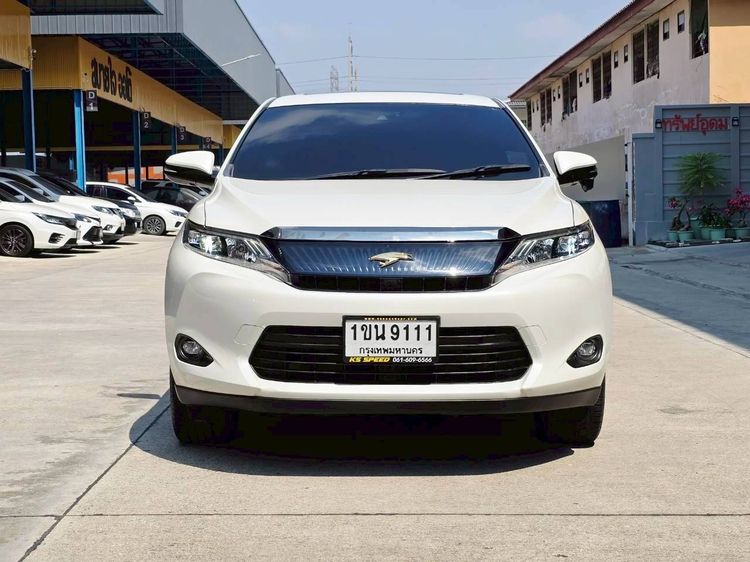 Toyota Harrier 2014 2.5 Hybrid E-Four 4WD Utility-car ไฮบริด ไม่ติดแก๊ส เกียร์อัตโนมัติ ขาว รูปที่ 2