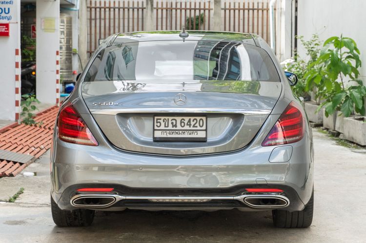 Mercedes-Benz S-Class 2019 S560 Sedan ปลั๊กอินไฮบริด (PHEV) ไม่ติดแก๊ส เกียร์อัตโนมัติ เทา รูปที่ 4