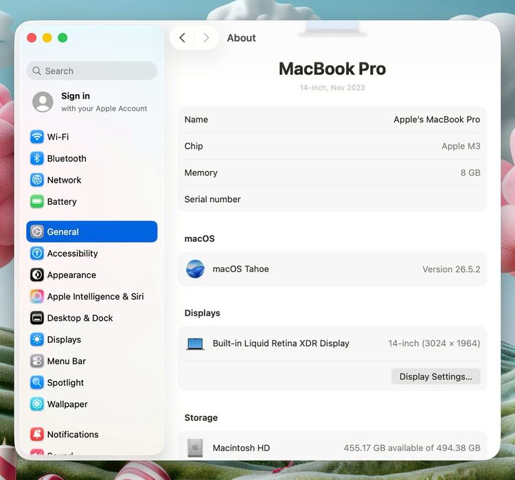 MacBook Pro 14-inch M3 2023 Ram8GB SSD512GB Space Gray รูปที่ 13