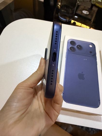 iphone 17pm สีdeepbule 256ประกันและicare รูปที่ 4