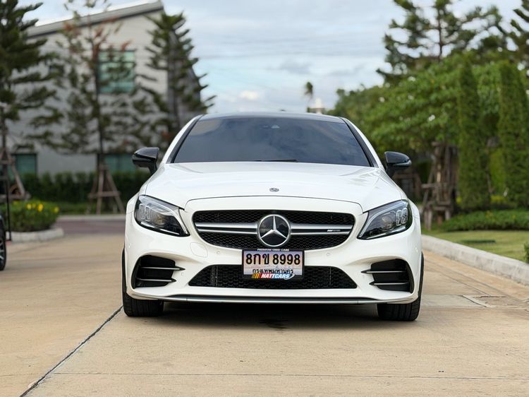 Mercedes-Benz C-Class 2020 C43 Sedan เบนซิน ไม่ติดแก๊ส เกียร์อัตโนมัติ ขาว รูปที่ 3