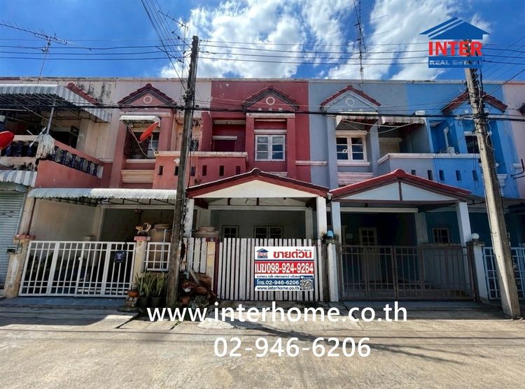 ทาวน์เฮ้าส์ 2 ชั้น 16 ตร.ว. หมู่บ้านฟ้ารังสิต คลอง4 ซอยบ้านฟ้าซอย10 ถนนรังสิต-นครนายก ถนนบ้านฟ้าซอย10 ธัญบุรี ปทุมธานี