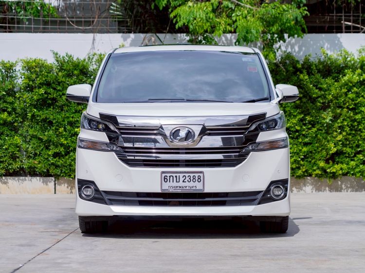 Toyota Vellfire 2017 2.5 V Van เบนซิน ไม่ติดแก๊ส เกียร์อัตโนมัติ ขาว รูปที่ 2