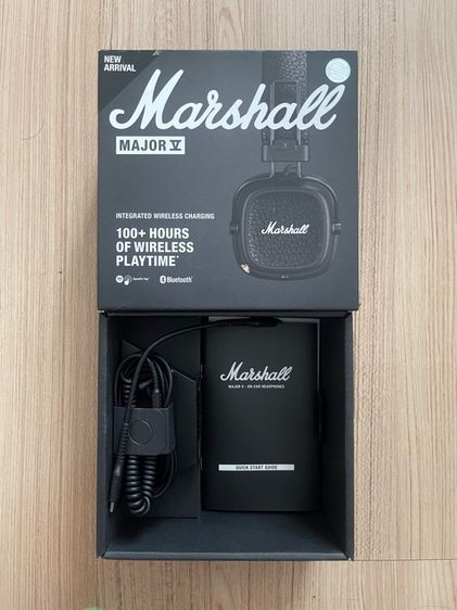 ปล่อยต่อหูฟัง Marshall Major V สีดำ รุ่นใหม่ล่าสุด อุปกรณ์ครบ ไม่ค่อยได้ใช้งาน ประกันเหลือ รูปที่ 2