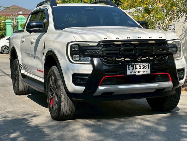 Ford Ranger 2023 2.0 Bi-Turbo Hi-Rider Storntrak Pickup ดีเซล ไม่ติดแก๊ส เกียร์อัตโนมัติ ขาว รูปที่ 3