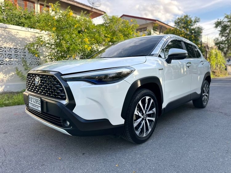 Toyota Corolla Cross 2020 1.8 Hybrid Premium Utility-car ไฮบริด ไม่ติดแก๊ส เกียร์อัตโนมัติ ขาว รูปที่ 3