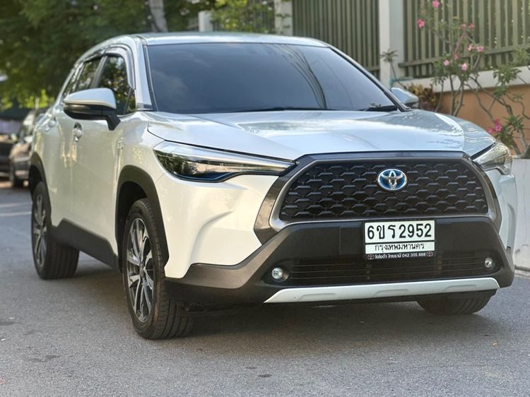 Toyota Corolla Cross 2020 1.8 Hybrid Premium Utility-car ไฮบริด ไม่ติดแก๊ส เกียร์อัตโนมัติ ขาว รูปที่ 2