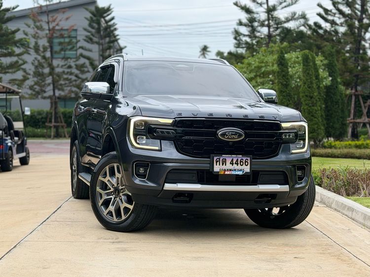 Ford Everest 2022 2.0 Titanium Plus 4WD Utility-car ดีเซล ไม่ติดแก๊ส เกียร์อัตโนมัติ เทา รูปที่ 4