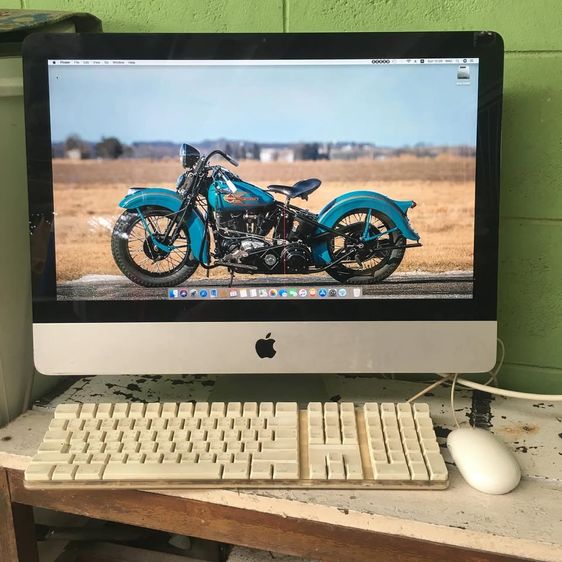 กึ่งงานช่าง Imac จอ21.5นิ้ว CPU-I5 2.50GHz Ram12GB HD500GB เปิดสักพักตัดพักหน้าจอ เสียงดี ไวไฟได้