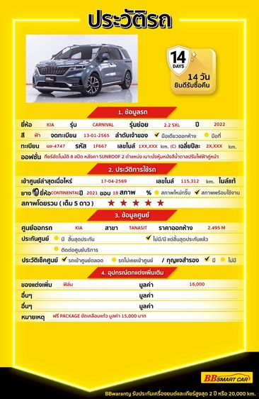 Kia Carnival 2022 2.2 SXL Utility-car ดีเซล ไม่ติดแก๊ส เกียร์อัตโนมัติ ฟ้า รูปที่ 2