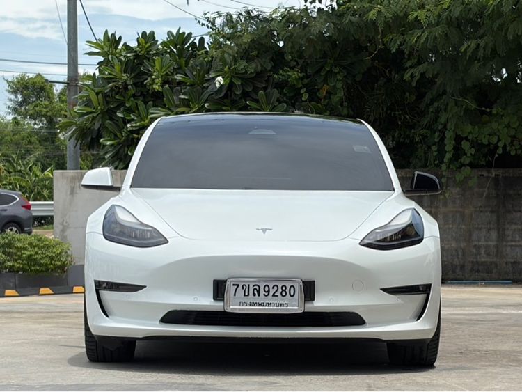 Tesla Model-3 2022 Long Range 4WD Sedan ไฟฟ้า ไม่ติดแก๊ส เกียร์อัตโนมัติ ขาว รูปที่ 2