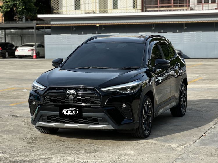 รถ Toyota Corolla Cross 1.8 Hybrid Premium Safety GR Sport สี ดำ