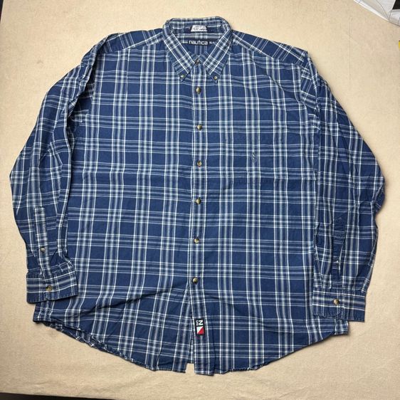 เสื้อเชิ้ต​ Nautica 90s Size XL รูปที่ 4