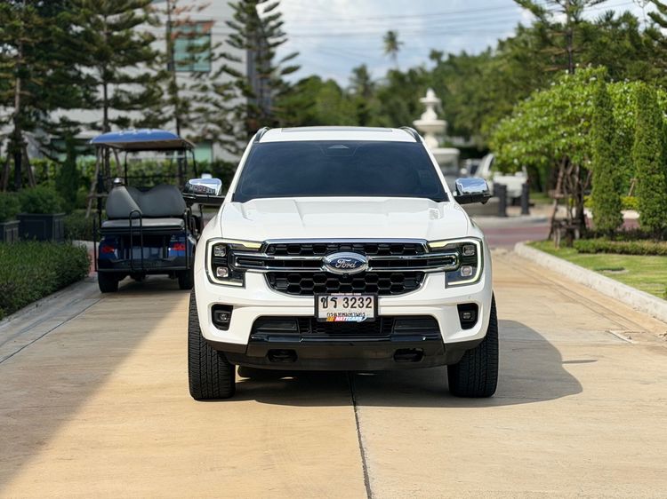 Ford Everest 2023 2.0 Titanium Plus 4WD Utility-car ดีเซล ไม่ติดแก๊ส เกียร์อัตโนมัติ ขาว รูปที่ 2