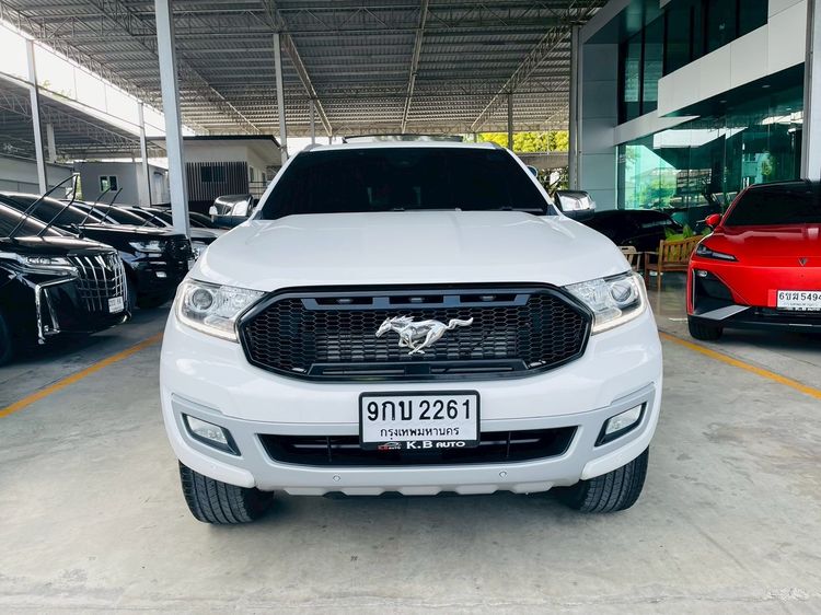 Ford Everest 2020 2.0 Titanium Plus Utility-car ดีเซล ไม่ติดแก๊ส เกียร์อัตโนมัติ ขาว รูปที่ 3