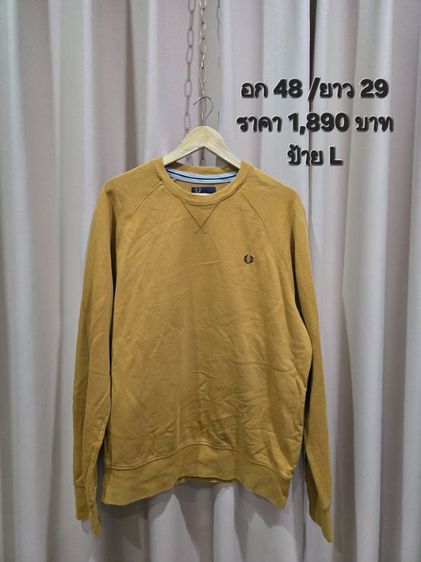 สเวตเตอร์ Tommy สีเหลืองมัสตาด สภาพดีช