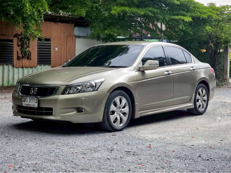 Honda Accord 2008 2.4 EL Sedan เบนซิน ไม่ติดแก๊ส เกียร์อัตโนมัติ บรอนซ์ทอง รูปที่ 2