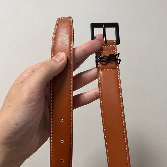 Yves Saint Laurent Leather belt made in italy รูปที่ 7