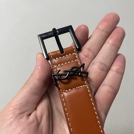 Yves Saint Laurent Leather belt made in italy รูปที่ 3
