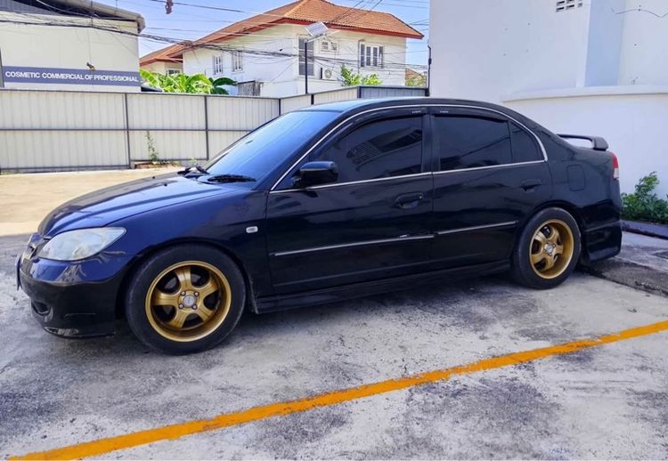 Honda Civic 2004 2.0 E i-VTEC Sedan เบนซิน ไม่ติดแก๊ส เกียร์อัตโนมัติ ดำ รูปที่ 3