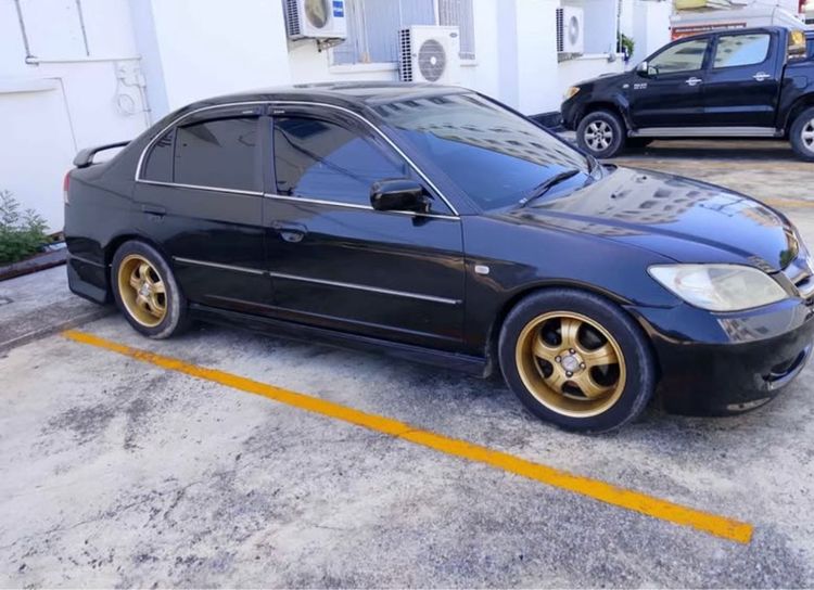 Honda Civic 2004 2.0 E i-VTEC Sedan เบนซิน ไม่ติดแก๊ส เกียร์อัตโนมัติ ดำ รูปที่ 4