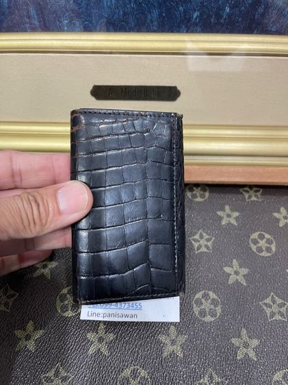 กระเป๋าใส่กูญเเจ หนังจระเข้เเท้ สภาพพอใช้ หนังยังสวย 350บาท