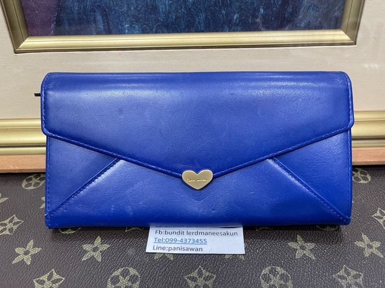 กระเป๋าสตางค์ Paul Smith สีฟ้าน้ำทะเล สวยๆ 890บาท