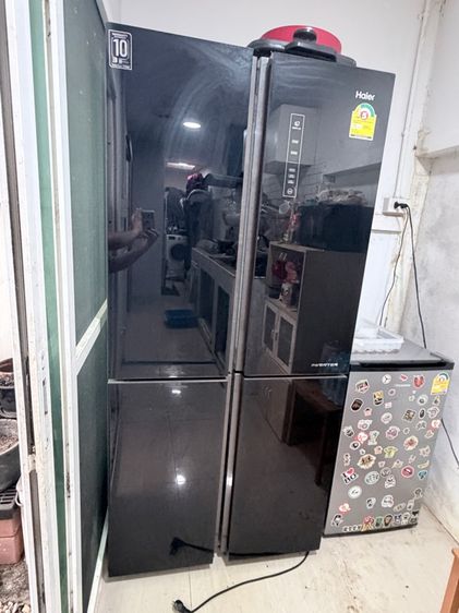 ตู้เย็น haier 4ประตู กระจกดำ