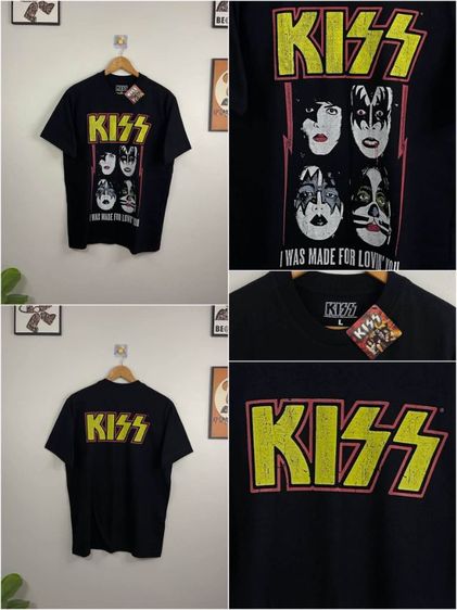 เสื้อวงkiss ปั้มคอลิขสิทธิ์kiss2024 ไซส์L รอบอก43นิ้ว ยาว29นิ้ว ตะเข็บคู่บนล่างมีข้างเดิม