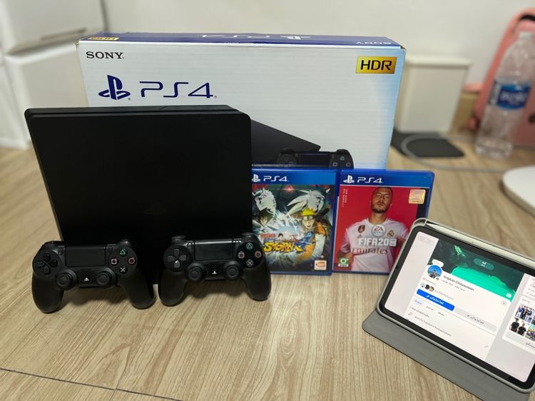 Sony เครื่องเกมส์โซนี่ เพลย์สเตชั่น เชื่อมต่อไร้สายได้ PS4 slim 500 GB