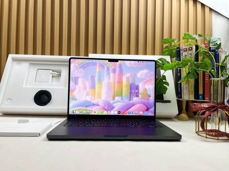 Mackbook Pro 14 Inch แมค โอเอส 16 กิกะไบต์ อื่นๆ ใช่ MacBook Pro 14-inch M5 Ram16GB SSD512GB Space Black Apple Care 1 July 2027